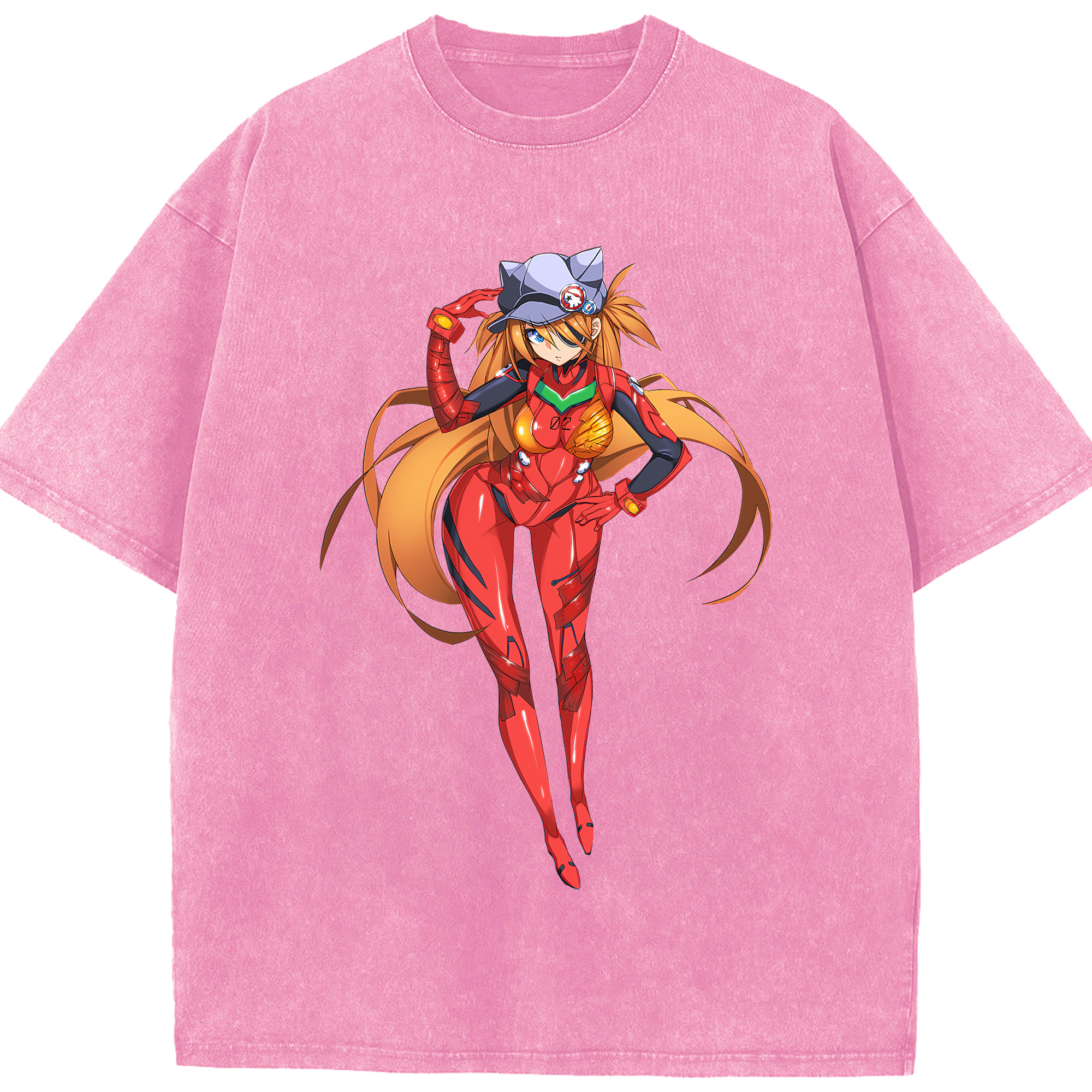 （画像用） EVA 新世紀エヴァンゲリオン 綿100% ヴィンテージ風 半袖Tシャツ（フロントプリント）